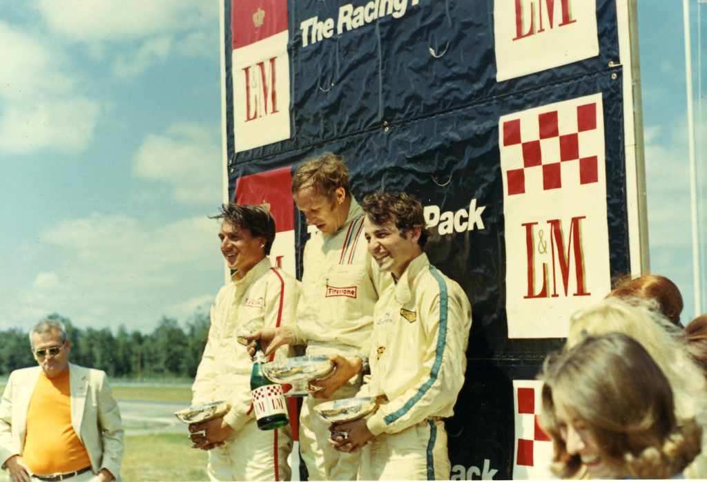 Douglas on podium at Brainard International Raceway Minnesota  